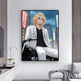 action anime Tokyo Revengers Poster HD Self-Adhesive Waterproof Wall Art Easy to Apply Multi-Scene Decor