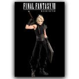 F-Final Fantasy Poster T-Tafa Cloud Sephiroth Game Anime Poster Canvas Wall Painting Home Living Room Game Room Garage Wall Art