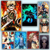 M-My Hero AcademiaS Anime Poster HD Waterproof PVC Wall Art - Aesthetic Removable For Office Home Bedroom