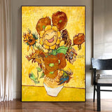Van Gogh Museum Pokemon Anime Figures Pikachu Watercolor Painting Canvas HD Posters and Abstract Art Murals Picture Home Decor