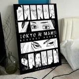 T-Tokyo Revengers Anime Poster HD PVC Wall Art - Waterproof Self Adhesive Mildew Resistant For Home Office Bar