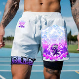 ONE PIECE Hot Blood Anime Print Men's and Women's Summer Fashion Street Casual Loose T-Shirt, Hoodie, Shorts and Sweatpants Top