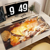 Zenitsu Agatsuma Anime Demon Slayer Mousepad Mouse Mat Desk Mat With Pad Gaming Accessories Prime Gaming XXL Keyboard Pad