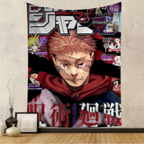Jujutsu Kaisen Anime Hippie Wall Hanging Tapestries for Living Room Home Dorm Decor Art Home Decor