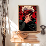 Jujutsu Kaisen Anime Posters Sticky Decoracion Painting Wall Art White Kraft Paper Wall Decor