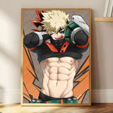 M-My Hero Academia Anime Painting Calligraphy HD Print Art Core – Unframed, Vibrant Wall Art, Ideal for Home
