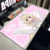 C-Chobits Chii Anime Girl Desk Mat Computer Office Extended Mouse Pad Laptop Rubber Non-slip Large Mousepad Gamer Cabinet Carpet
