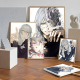 Anime Jujutsu Kaisen Mahito Poster Self-adhesive Art Waterproof Paper Sticker Coffee House Bar Room Wall Decor