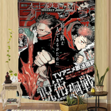 Jujutsu Kaisen Anime Hippie Wall Hanging Tapestries for Living Room Home Dorm Decor Art Home Decor