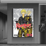 cool anime t-Tokyo Revengers Poster Versatile HD Waterproof Wall Art Self-Adhesive Decor for Any Space Ideal Gift