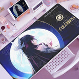 Anime Cute Columbina Mousepad Non-slip Rubber Gaming Genshin Impact Mouse Pad Keyboard Mat Computer PC Laptop Pad XXL Desk Mat