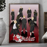 Anime Tokyo R-Revengers Poster Modern and Minimalist Wall Stickers for Home Decor Living Room Dormitory Wall Art