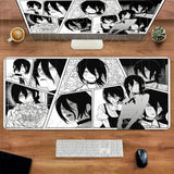Comic Chainsaw Man XXL Mouse Pad Anime reze Gamer Makima Gaming Accessories 400x900mm Large Keyboard Desk Mat Computer Keyboard
