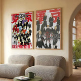 Anime Tokyo R-Revengers Painting Calligraphy Classic Canvas Print Poster, Wall Art for Home Decoration Holiday Gifts