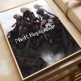 NieR Automata Anime Anime Canvas Painting Poster Home Living Room Bedroom Bar Cafe Art Decor Anime Wall Art Room Decor