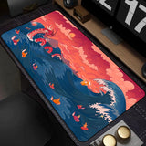 Kawaii Japan Anime Mouse Pad PC Colorful Gamer Cabinet Mousepad XXL P-pokemon Keyboard Rug Laptop Gaming Rubber Desk Mat