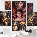 A-A-Attack On T-T-Titan S-s-Season Anime Painting Calligraphy HD Waterproof Canvas Poster Art: Aesthetic Wall Decor Home