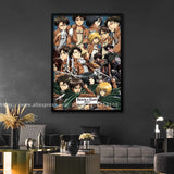 Attack on Titan Manga Poster  Decorative Canvas Wall Art x for Living Room  Bedroom  Anime Wall Decor Print