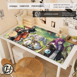 Kawaii Anime Girl Mouse Pad Sousou No Frieren Beyond Journey End Keyboard Rug Laptop Lotus Flower Gaming Mousepad PC HD Desk Mat