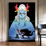 Anime Luffy Poster Printing Canvas Painting Home Living Room Suitable for Bedroom Bar Cafe Entrance Art Wall Painting Decoration