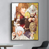 Hot Anime Death Note Canvas Prints Poster Figure Ryuk Yagami Raito L Misa Amane Wall Art Home Decoration Art Poster Fans Gifts