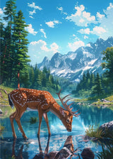 Sea Summer Landscape Bar Anime Wall Art Poster Blue Cabin Beach Forest Canvas Painting Print Picture Living Room Modern Decor