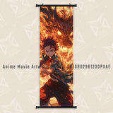 Demon Slayer: Kimetsu No Yaiba Kamado Tanjirou Home Decor Wall Art Scrolls Picture Hanging Painting Canvas Anime Poster For Room