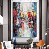 Handmade Oil Painting Canvas Wall Art Decoration Modern Abstract For Home Living Room Decor Entrance Niche Art Installation Rolled Frameless Unstretched Painting