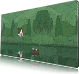 Japanese Anime Kawaii Cat Large Gaming Mouse Pad XXL 900x400mm Non-slip Rubber Keyboard Mats Computer Laptop Office Desk Decor