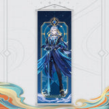 Xiao Yelan Kazuha Hutao Genshin Impact Scroll Canvas Wall Hanging Painting Home Decor Anime Poster Wall Art Room Decoration
