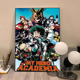 Anime M-My Hero AcademiaS High Quality Print Poster Waterproof Wall Art Movie Posters For Living Bedroom Retro Room Decor Gift