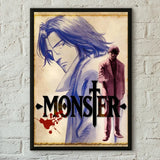 Monster Anime Classic Retro Wall Art, HD Canvas Print Poster, Suitable for Home, Living Room, Room Decoration Painting