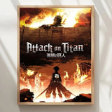 A-Attack On Anime T-Titan Poster High Quality Print Waterproof Wall Art Sticker For Bar Living Room Decor Gift