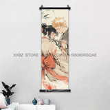 Naruto Home Decoration Hanging Painting Hyuga Hinata Wall Art Scrolls Picture Uchiha Itachi Japanese Anime Canvas Decor Posters