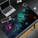 Mouse Pad Black And White Anime Keyboard Pad Laptop Outer Wilds Solar System Desk Mat PC Gaming Accessories Mousepad XXL Carpet