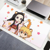Zenitsu Agatsuma Anime Demon Slayer Mousepad Mouse Mat Desk Mat With Pad Gaming Accessories Prime Gaming XXL Keyboard Pad