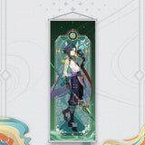 Xiao Yelan Kazuha Hutao Genshin Impact Scroll Canvas Wall Hanging Painting Home Decor Anime Poster Wall Art Room Decoration