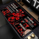 Marvel Deadpool Anime Mouse Pad Office PC Gamer Cabinet Mouse Mat Laptop 900x400 Keyboard Mousepad Extended Desk Mat Cool Carpet