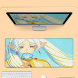 HD New Kawaii Girl Frieren At The Funeral Mouse Pad XXL 800x400mm Mausepad Large Laptop Gaming PC MousePad Rubber Anime Desk Mat