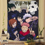 Jujutsu Kaisen Anime Hippie Wall Hanging Tapestries for Living Room Home Dorm Decor Art Home Decor