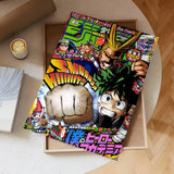 Anime My Hero Academia Poster Self-adhesive Wall Mural Art Waterproof Sticker For Bar Room Decor High Quality Print Gift