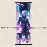Hot Blooded Anime Jujutsu Kaisen Print Canvas Poster Satoru Gojo Home Decoration Mural Wall Art Scrolls Picture Hanging Painting
