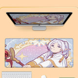 HD New Kawaii Girl Frieren At The Funeral Mouse Pad XXL 800x400mm Mausepad Large Laptop Gaming PC MousePad Rubber Anime Desk Mat