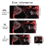Mask anime girl Mouse Pad Large Computer Office Game Table Mats XXL Rubber Anti-slip Gaming Keyboard Mousepads Long Desk Pads