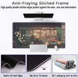 Japanese Anime Kawaii Cat Large Gaming Mouse Pad XXL 900x400mm Non-slip Rubber Keyboard Mats Computer Laptop Office Desk Decor