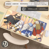 Kawaii Anime Girl Mouse Pad Sousou No Frieren Beyond Journey End Keyboard Rug Laptop Lotus Flower Gaming Mousepad PC HD Desk Mat