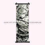Demon Slayer Hanging Painting Anime Home Decoration Rengoku Kyoujurou Canvas Scrolls Pictures Himejima Gyoumei Poster Wall Art