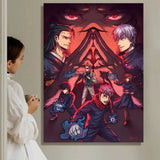 Dark Fantasy Anime J-Jujutsu K-Kaisen Painting Calligraphy HD Waterproof Canvas Art: Aesthetic Wall Decor Home,Bar & More