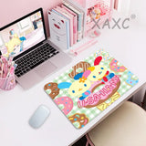 Small Desk Mat USAHANA Cute Mouse Pad Anime Game Mats Mousepad Company Gamer Girl Gaming Laptop Computer Accessories Potdemiel