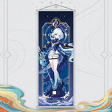 Xiao Yelan Kazuha Hutao Genshin Impact Scroll Canvas Wall Hanging Painting Home Decor Anime Poster Wall Art Room Decoration